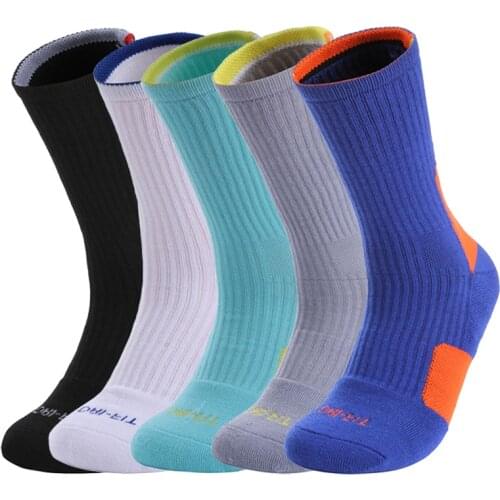 Sport Basketball Socks Breathable Men Women Athletic Crew Sock Cushioned Walking Running Long Compression Socks