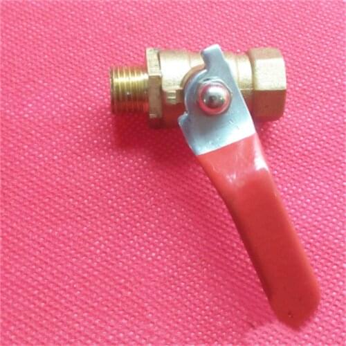 1pc air compressor bleed valve All copper ball valve outer 2 points * inner 4 points sewage valve 1/4*1/2 Air pump accessories