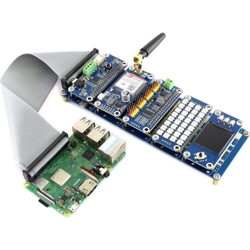 Stack HAT, an I/O expansion kit designed for Raspberry Pi, provides 5 sets of 2x20 pinheaders, stacks up to 5 HATs at once