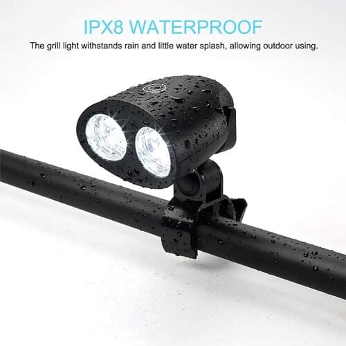 LED Barbecue Grill Light Heat Resistant Waterproof Night Grilling Lamp Touch Switch Dimmable LED BBQ Light for Gas Charcoal
