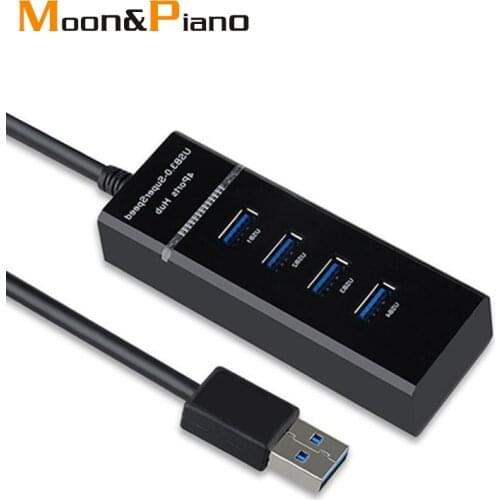 USB 3.0 HUB 4 Port Expander Adapter Multi USB Splitter 5Gbps High Speed Transmission Lamp Keyboard Camera Expansion Converter