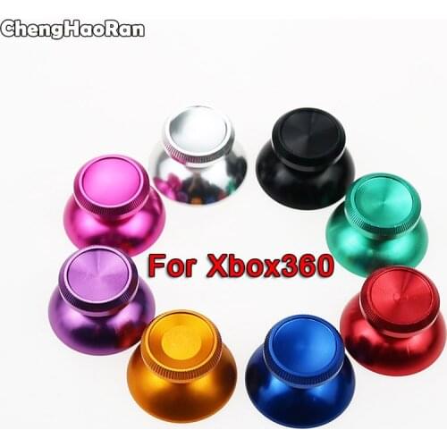 ChengHaoRan 1Pair Aluminum Metal Analog Joystick Thumb Stick Grip Cap for Microsoft Xbox 360 Xbox360 Gamepad Controller