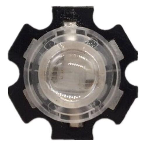 10 pcs/lot 13mm LED mini Lens 45 60 90 100 Degree Needn't Holder 1W 3W synthetical IR LED Power lenses Reflector Collimator