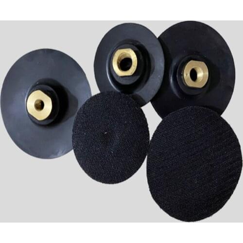 10pcs rubber made with copper connector 100*M14mm chuck for being used with wet diamond polishing pad for mansory wet polishing
