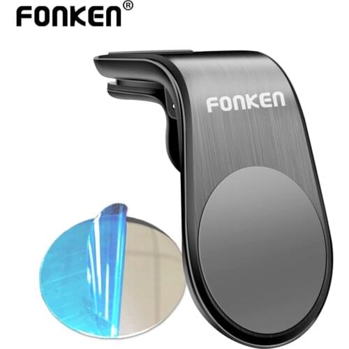 FONKEN Car Phone Magnetic Holder Car Air Vent Clip Mount Stand for iPhone 12 11 Huawei Samsung Xiaomi Smartphone Holder
