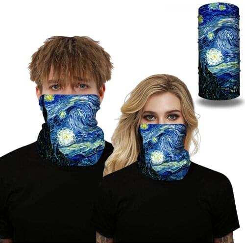 2020 New Starry Sky Unisex Outdoor Sunscreen Riding Mask Headscarf Multi-Function Headscarf Muslim Hijab Balaclava HIphop Masks