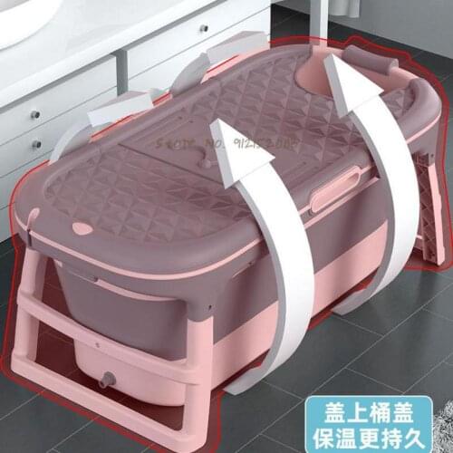 Bathing barrel for adults, folding, extra-large, thickening, bathing barrel, household bath barrel, bathing artifact, bath tub