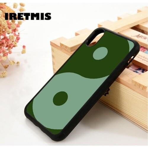 Iretmis 5 5S SE 6 6S TPU Silicone Rubber Phone Case Cover for iPhone 7 8 Plus X Xs 11 12 MINI Pro Max XR Yin Yang
