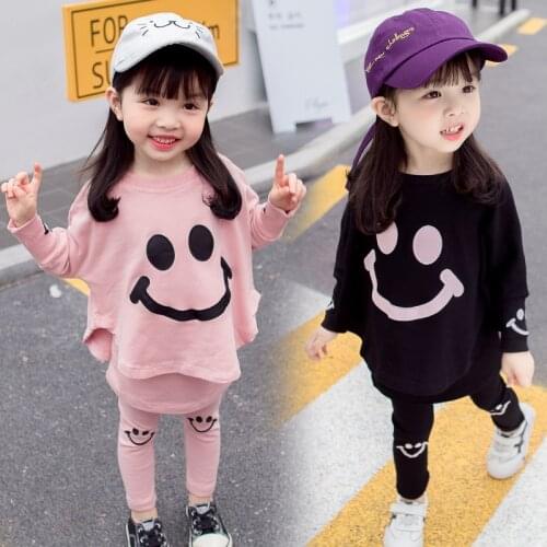Girls Suits Sweatshirts +Pants 2021 Kids Spring Autumn Teenagers Cotton Tracksuits Outfits Children Clothing Sets Jogging Suit