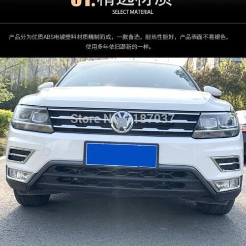 For Volkswagen Tiguan MK2 2016 2017 2018 ABS Plastic Unpainted Color Rear Roof Spoiler Wing Trunk Lip Boot Cover Car Styling