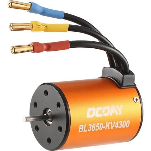 RC Motor OCDAY BL3650 4300KV Waterproof Brushless Motor for 1/10 RC Car HSP 94123 HuanQi 727 FS Racing Motor RC Toys Accessories