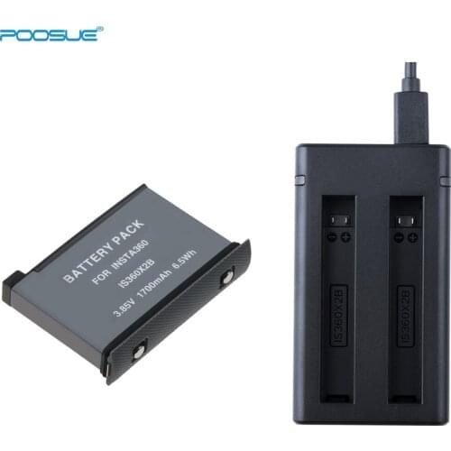 IS360X2B Dual Charger and Batteries For Insta 360 One X2 Battery Charger Insta360 Um x2 Panoramic Accessory