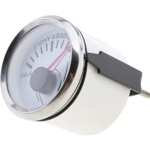 Waterproof Boat Rudder Angle Indicator Gauge 52mm Rudder Angle Gauge fit for 0~190ohm Rudder Angle Sensor