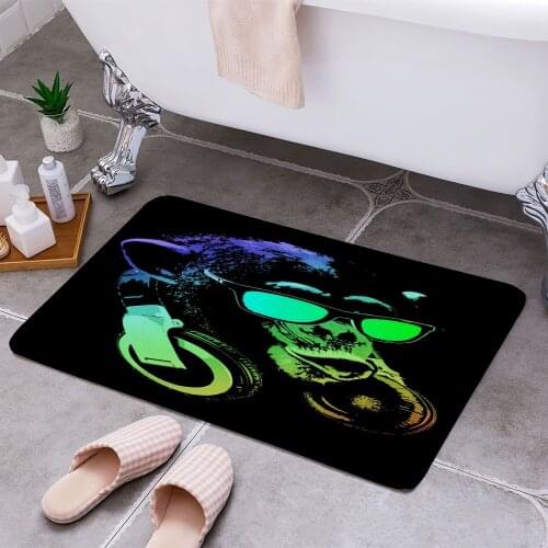 DJ Monkey 3D Print Doormats Rectangle Non-Slip DoorMat Bedroom Kitchen Entrance Print Door rugs Dropshipping