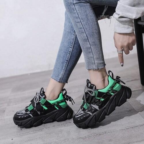 2020 Round Toe Sneakers Mesh Women Vulcanized Shoes Comfortable Casual Womens Flats Ladies Spring Shoes Female U13-22