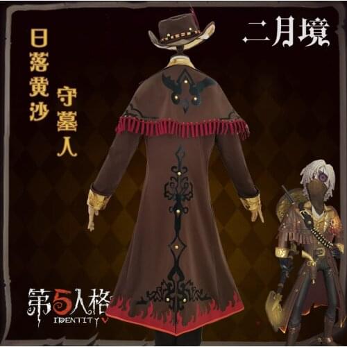 Hot Game Identity V Grave Keeper Andrew Kreiss The Wild Bunch Cosplay Costume Cosplay Accessories Halloween Carnival Fancy