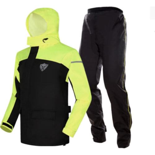 High quality fashion sports raincoat men waterproof raincoat suit motorcycle rain jacket Rain shoe cover Rain boots cover
