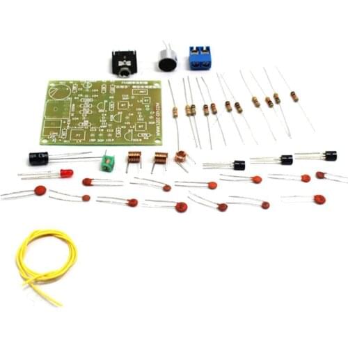FM Stereo Radio Module With Microphone DIY Kit Adjustable 88-108MHz Wireless Transmitter DC 3V For Soldering Practice Learning