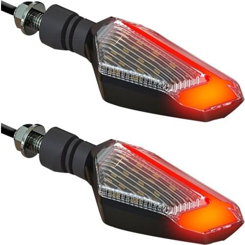 Motorbike Signal Lamp Headlight Spirit Beast Light Daytime Lights Acrylic 12V 2Pcs Plastic Accessories Universal Headlights