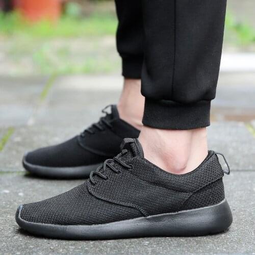 Men Light Running Shoes Breathable Lace-Up Jogging Shoes for Man Sneakers Anti-Odor Mens Casual Shoes