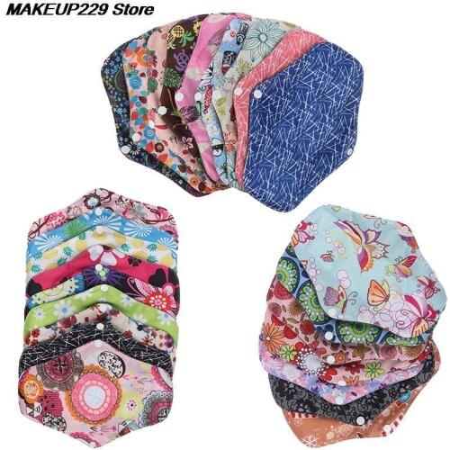 Soft Washable Eco Life Panty Liner Cloth Menstrual Pad Mama Sanitary Reusable Charcoal Period Napkins