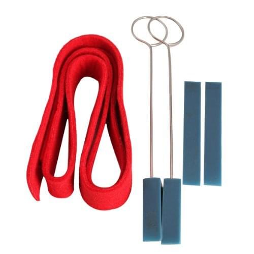 ABUO-Piano Tuning Mute Kit Temperament Strip 4 Mutes Fixing Tool Professional