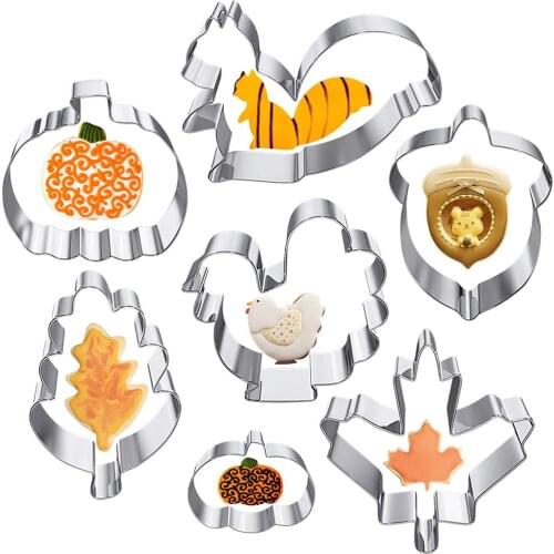 10/12 Pcs Cookie mold Set Stainless Steel Animal Shaped Biscuit Cutters Fondant Pastry Cutter Tools for DIY Kitchen Baking