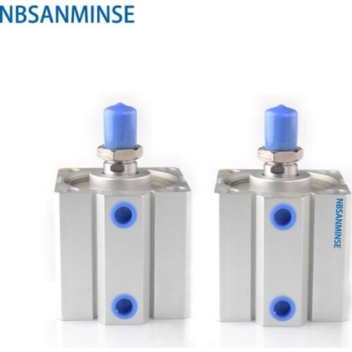 NBSANMINSE SDA32 -S With Magnet Compact Cylinder AirTAC Type Double Acting Cylinder Pneumatic Parts Air Cylinder