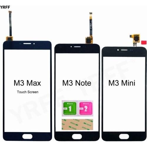 Front Outer Glass Touch Panel Sensor For Meizu M3 Note/Max/Mini Touch Screen Digitizer Touch Phone Parts