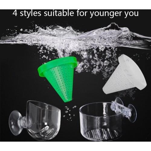 The Plastic Funnel Feeder Comes With Suction Cup To Feed The Blood Worm Nmatide Cup 10Pcs New