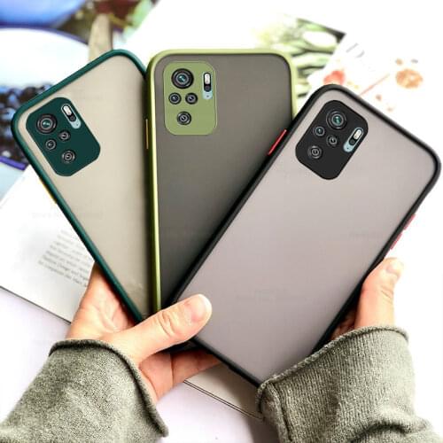 Shockproof Matte Silicone Phone Case For Xiaomi Redmi Note 10 Pro Max note 9s note 9 8 pro redmi 9 a c Poco X3 pro Back Cover