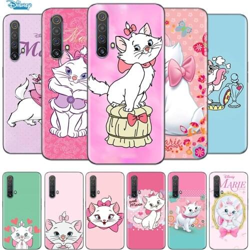 Transparent Cover Disney cute Marie Cat For OPPO AX7 A1K A93 A92 A73 A72 A53S A52 A32 A31 A9 A11 A7 A5 2020 Phone Case