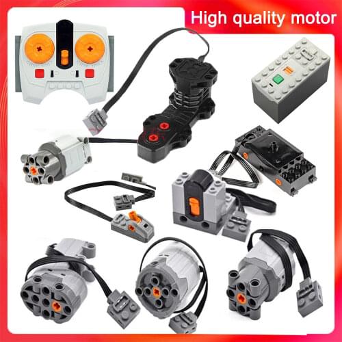Technical parts Compatible All Brands multi power functions tool servo blocks train engine xl motor PF model sets 88002