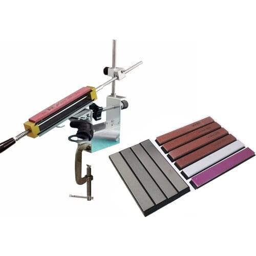 Double whetstone clamp KME Knife Sharpener Portable 360 Degree Rotation Knife Grinder system 6 Version choice