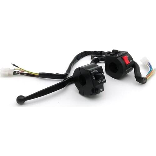 Universal Motorcycle 7/8" 22mm Handlebar Horn Turn Signal Light Electrical Start Switch