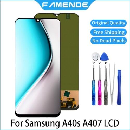 100% Original LCD For Samsung Galaxy A40S A407 SM-A407F A407FD A407F OLED LCD Display Screen Digitizer Assembly Replacement
