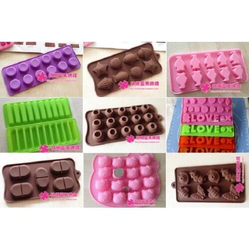 1pcs cartoon animal series Silicone chocalate moulds baking tools cake molds
