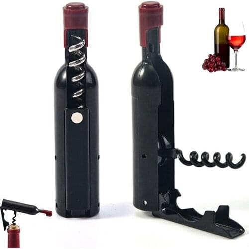 2 In 1 Wine Bottle Opener Beer Cap Opener Professional Wine Corkscrew Creative Stainless Steel Bottle Opener Kitchen Accessories