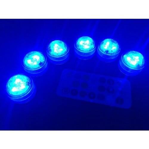 200Pcs/lot remote control tealight submersible Vase Floralyte Floral Candle lamp color change Fish Tank wedding bar Xmas party