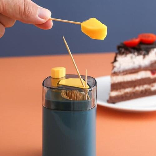 3/1 Pcs Automatic Toothpick Box Portable Transparent Pop-up Household Table Toothpick Container Storage Box Toothpick Dispenser