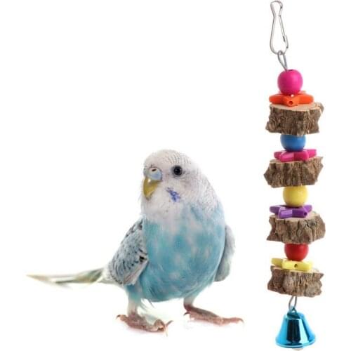 3pcs Pet Toy wooden bird parrot molar toy chewing hanging cage pepper pepper bite string parrot toy bite toy
