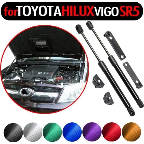 2x Car Styling Front Hood Bonnet Modify Gas Struts Lift Support Shock Damper for Toyota Hilux Vigo Pickup SR5 2005-2014 Absorber