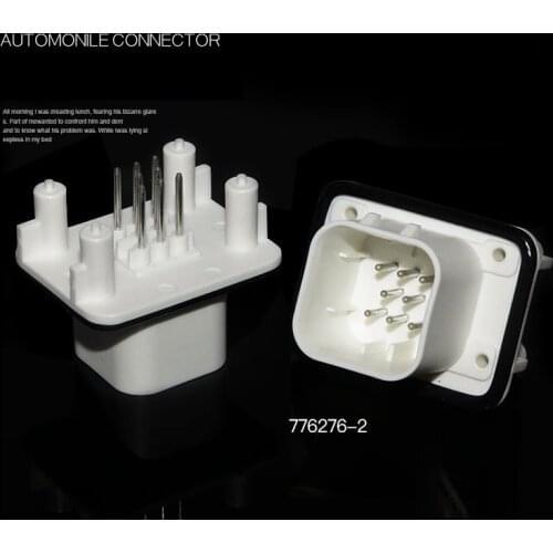 8-hole white straight needle seat heavy load connector ECU controller PCB automobile DTF waterproof connector 776276-2