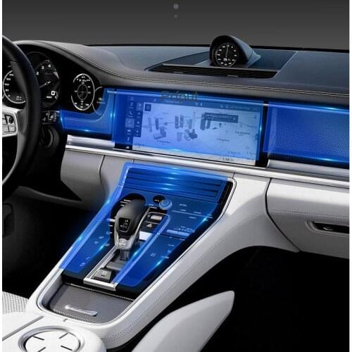 For Porsche Cayenne 2018-2020 Car Interior Center console Transparent TPU Protective film Anti-scratch Repair film Accessories