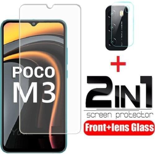 For Xiaomi Poco M3 Protective Glass Anti-Scratch Explosion Proof Tempered glass for Pocophone POCO M3 protector