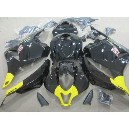 Dor-Injection ABS Motorcycle Fairing Kit For CBR600RR 2009 2010 2011 2012 CBR 600 RR Black yellow Fairings 09-12