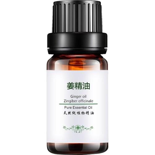 Pure Ginger Essential Oil 10ml/30ml/50ml/100ml warming Dredging meridians Foot bath Body massage oil