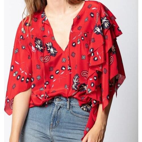 Красные блузки GIOIO China At AliExpress