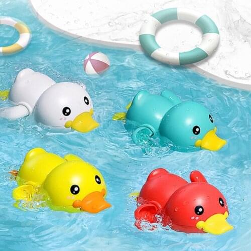 1PC Bathtub Duck Swimming Toy Fountain Water Clockwork Rotary Beach Toy Summer Beach Game Bathroom Toy for Kids Gift