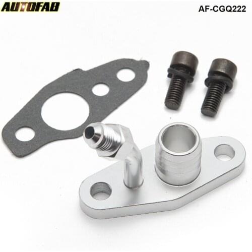 Turbo Oil Feed 4AN & Oil Drain 20mm Flange Kit For TOYOTA CT9 CT12 CT20 CT26 Series AF-CGQ222